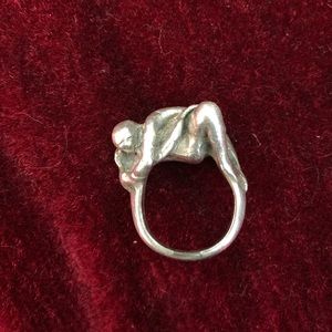 Sterling Silver Lovers Ring